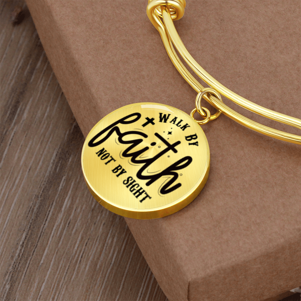 We walk by faith not by sight -Bracelet