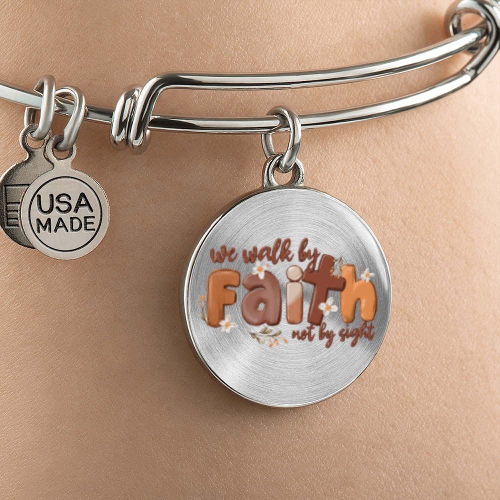 We walk by faith not by sight -Bracelet