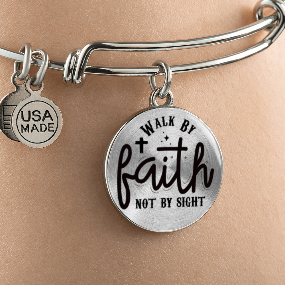 We walk by faith not by sight -Bracelet