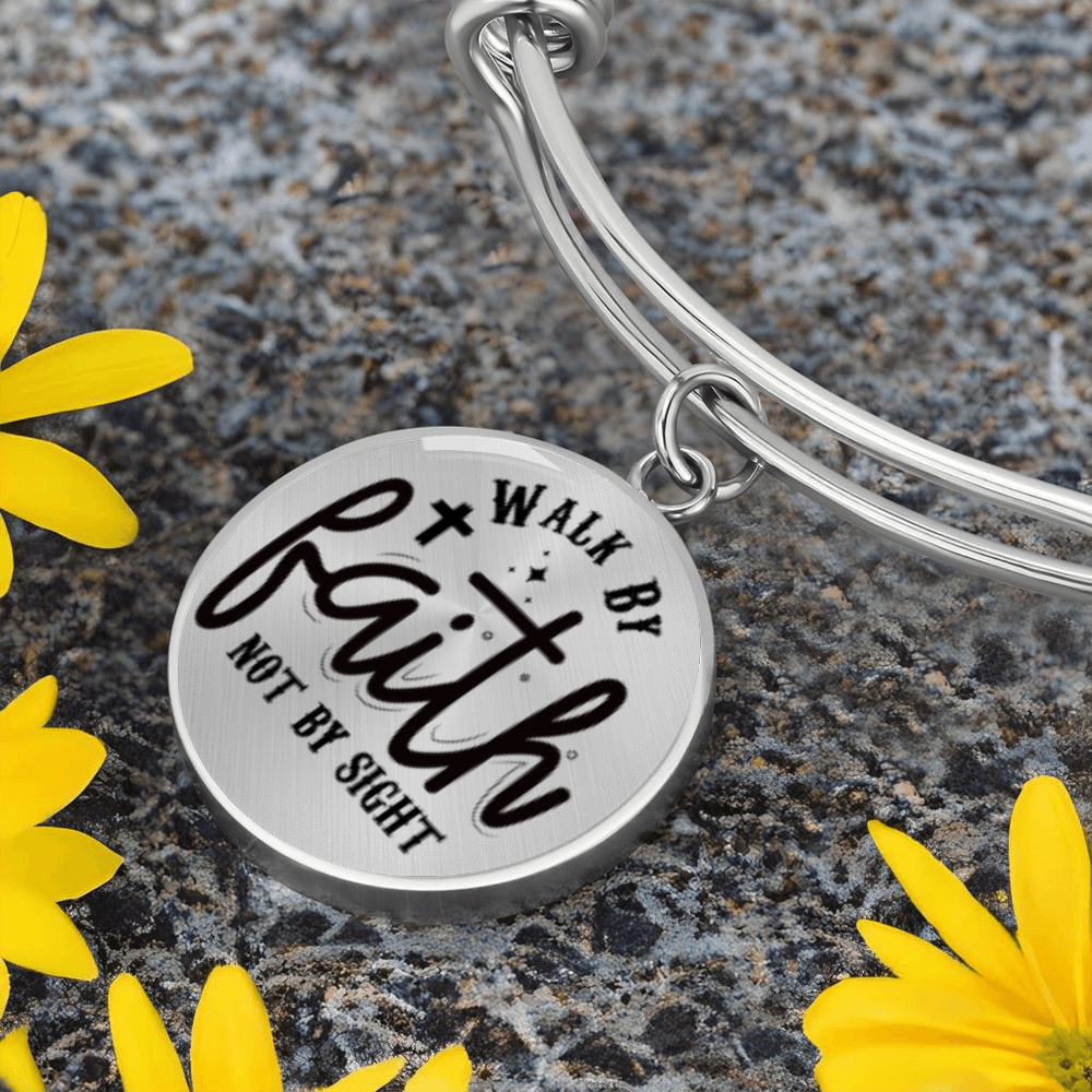 We walk by faith not by sight -Bracelet