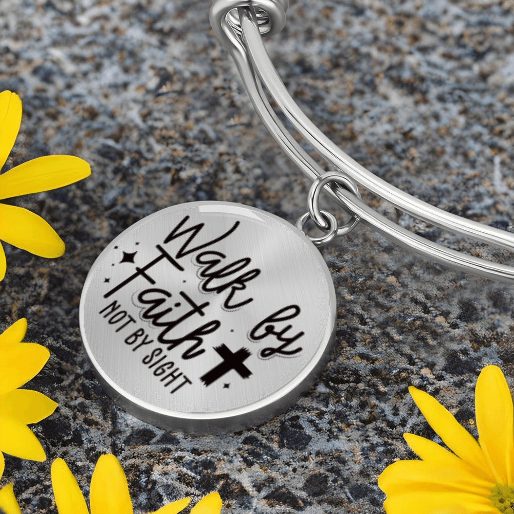 We walk by faith not by sight -Bracelet